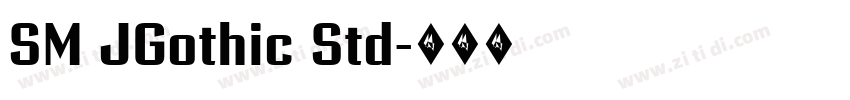 SM JGothic Std字体转换